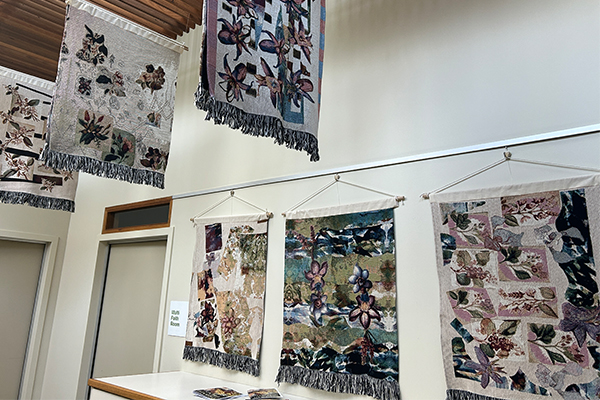 A community art project by Kate Geck called Machine Imaginings, which uses generative A.I machine learning models to create images of vulnerable Australian flora at the Braybrook Community Centre in 2023. A series of tapestries was produced by the community.